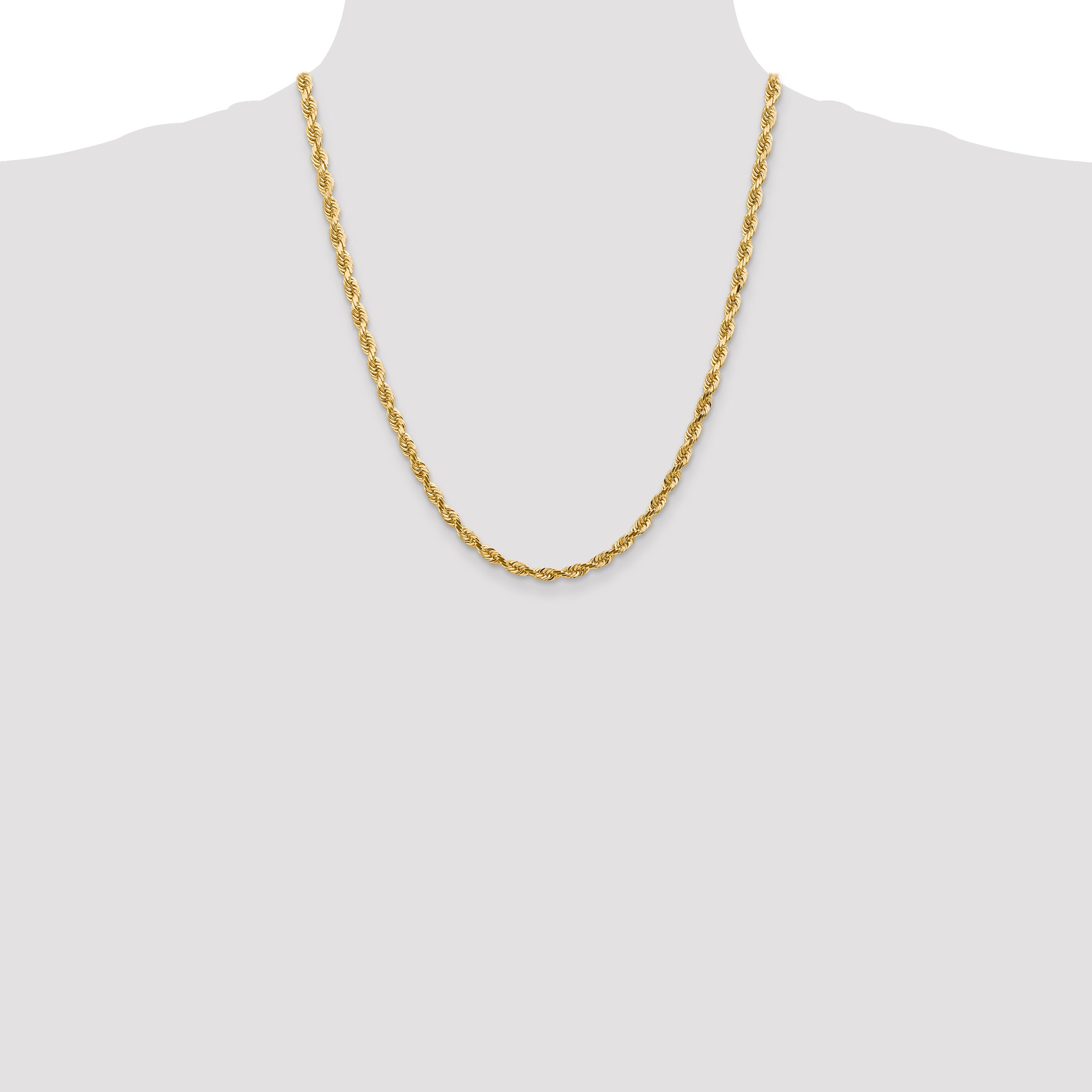 14k 4.5mm D/C Quadruple Rope Chain