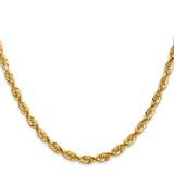 14k 4.5mm D/C Quadruple Rope Chain