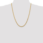 14k 4.5mm D/C Quadruple Rope Chain