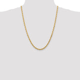 14k 4.5mm D/C Quadruple Rope Chain