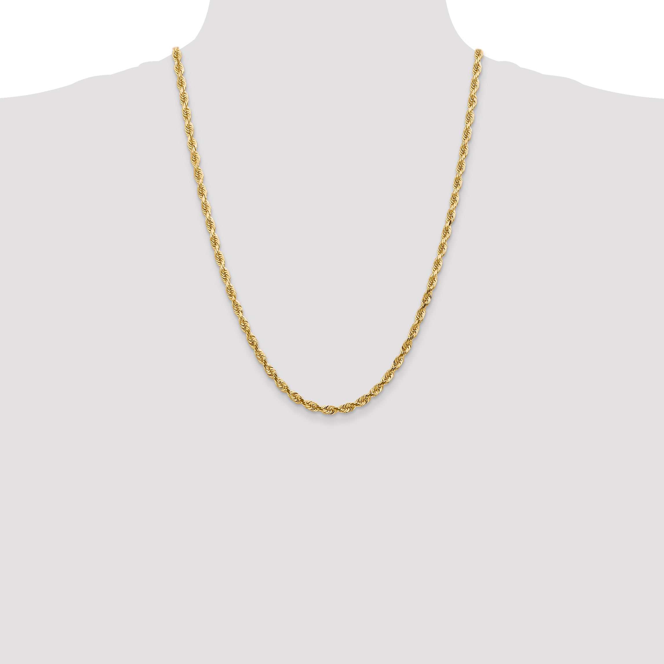 14k 4.5mm D/C Quadruple Rope Chain