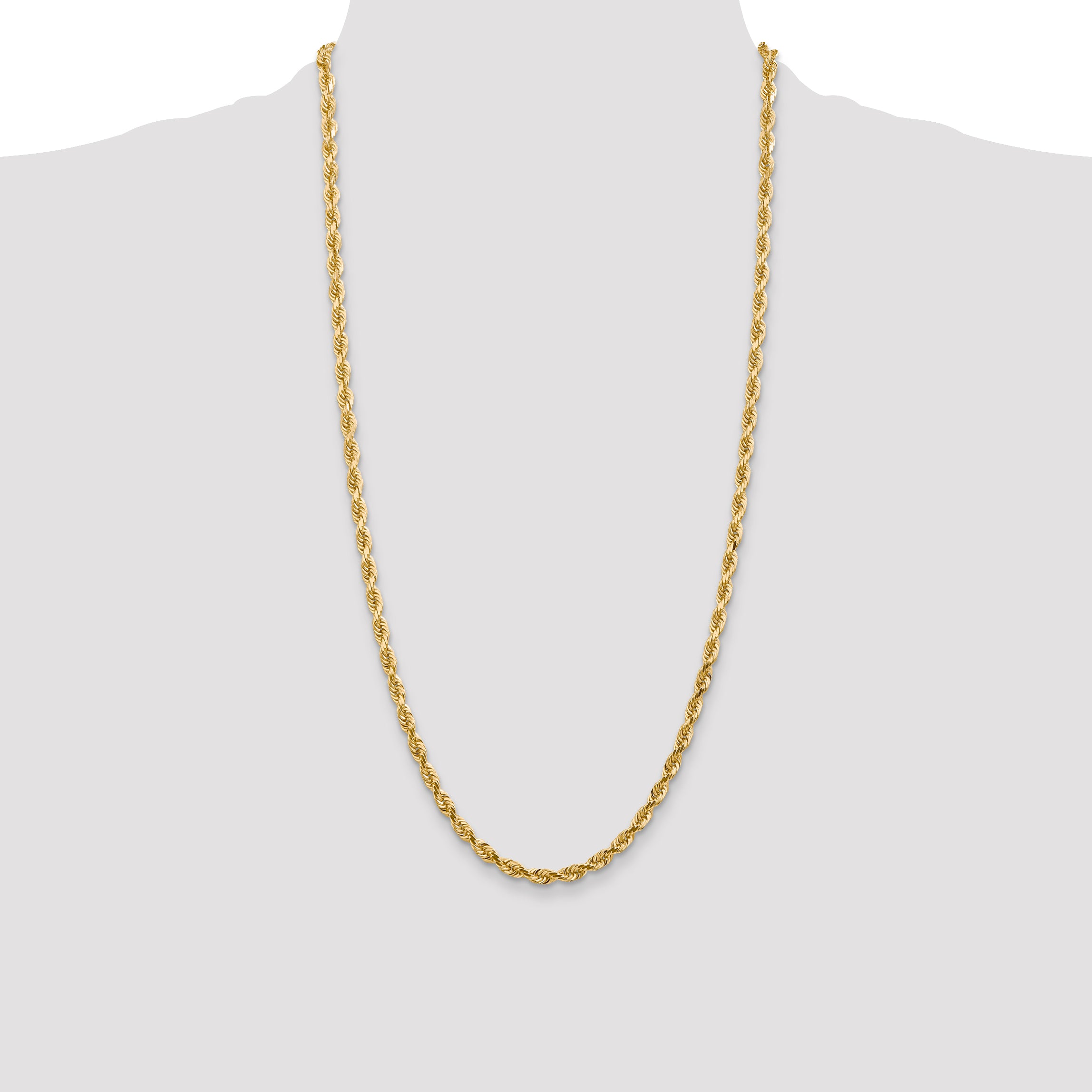 14k 4.5mm D/C Quadruple Rope Chain