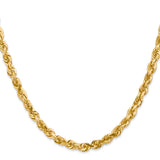 14k 5.0mm D/C Quadruple Rope Chain