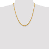 14k 5.0mm D/C Quadruple Rope Chain