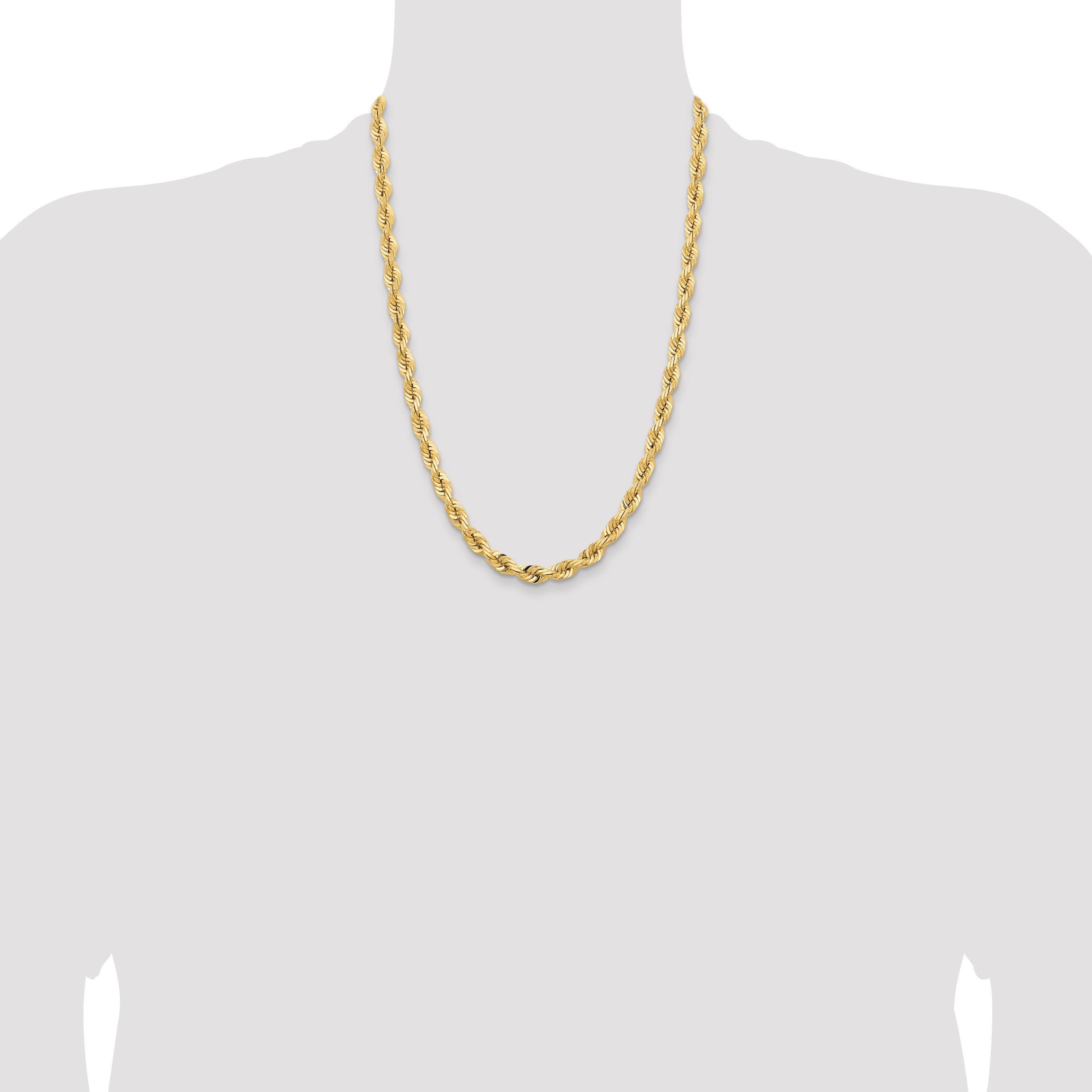 14k 7.0mm D/C Quadruple Rope Chain