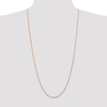 14k Rose Gold 1.5mm D/C Machine-made Rope Chain