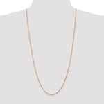 14k Rose Gold 1.8mm D/C Machine-made Rope Chain