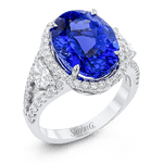 Color Ring in 18k Gold with Diamonds