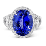Color Ring in 18k Gold with Diamonds