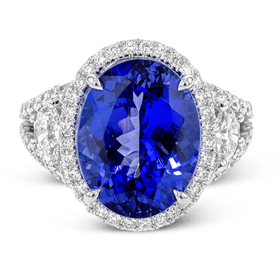 Color Ring in 18k Gold with Diamonds