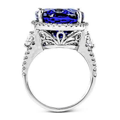 Color Ring in 18k Gold with Diamonds