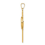 14k Cross w/St. Christopher Medal Pendant