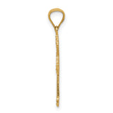 14k Passion Cross Pendant