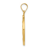 14k Miraculous Medal Hollow Pendant