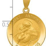14k Saint Anthony Medal Hollow Pendant