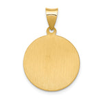 14k Saint Anthony Medal Hollow Pendant