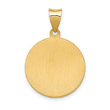 14k Saint Anthony Medal Hollow Pendant