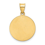 14k Holy Communion Medal Hollow Pendant
