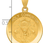 14k Holy Communion Medal Hollow Pendant