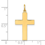 14k Polished Cross Pendant