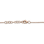0.04CT 14K R/G DIAMOND PAVE HEART BRACELET
