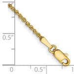 14K 1.7mm Ropa Chain Anklet