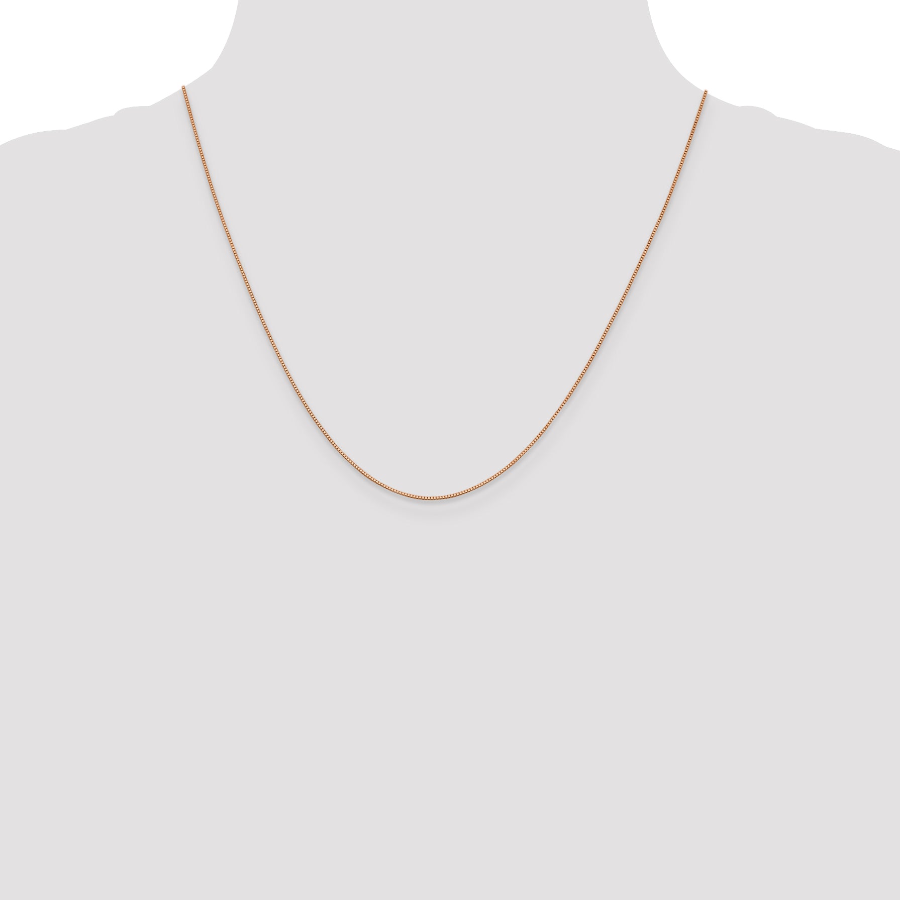 14k Rose Gold .70mm Box Chain