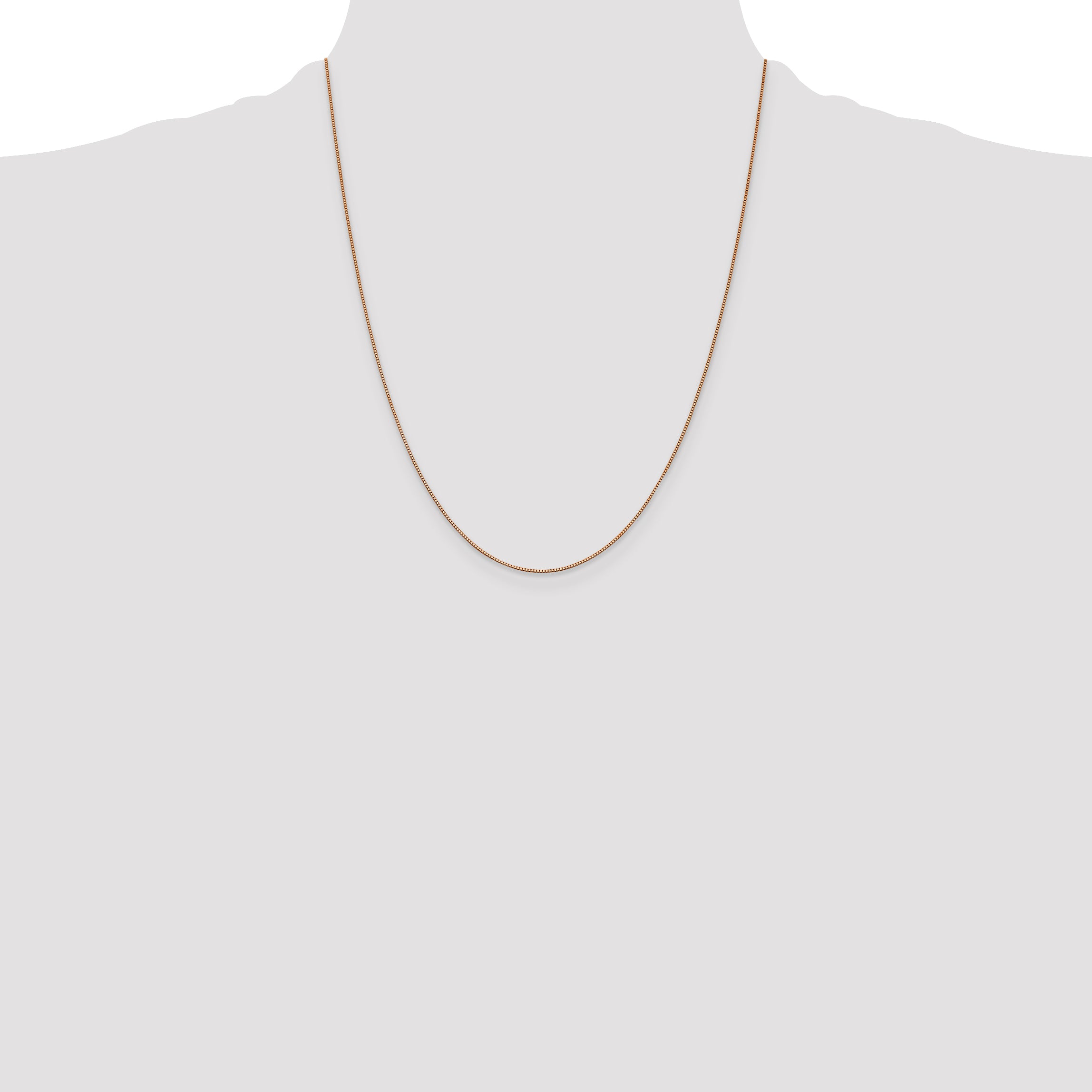 14k Rose Gold .70mm Box Chain