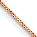 14k Rose Gold .70mm Box Chain