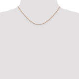 14k Rose Gold .9mm Box Chain