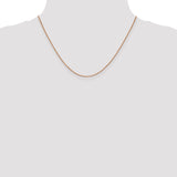 14k Rose Gold .9mm Box Chain