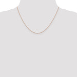 14k Rose Gold 1.0mm D/C Cable Chain