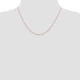 14k Rose Gold 1.0mm D/C Cable Chain