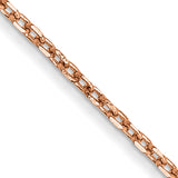 14k Rose Gold 1.0mm D/C Cable Chain