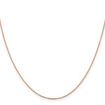 14k Rose Gold 1.0mm D/C Cable Chain