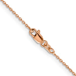 14k Rose Gold 1.0mm D/C Cable Chain