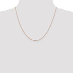 14k Rose Gold 1.0mm D/C Cable Chain