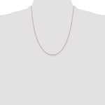 14k Rose Gold 1.0mm D/C Cable Chain