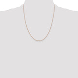 14k Rose Gold 1.0mm D/C Cable Chain