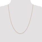 14k Rose Gold 1.0mm D/C Cable Chain