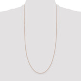 14k Rose Gold 1.0mm D/C Cable Chain