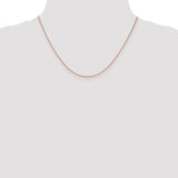 14k Rose Gold 1.4mm D/C Cable Chain