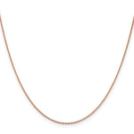 14k Rose Gold 1.4mm D/C Cable Chain