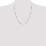 14k Rose Gold 1.4mm D/C Cable Chain