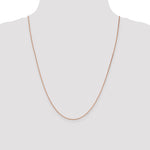 14k Rose Gold 1.4mm D/C Cable Chain