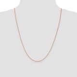 14k Rose Gold 1.4mm D/C Cable Chain