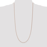 14k Rose Gold 1.4mm D/C Cable Chain