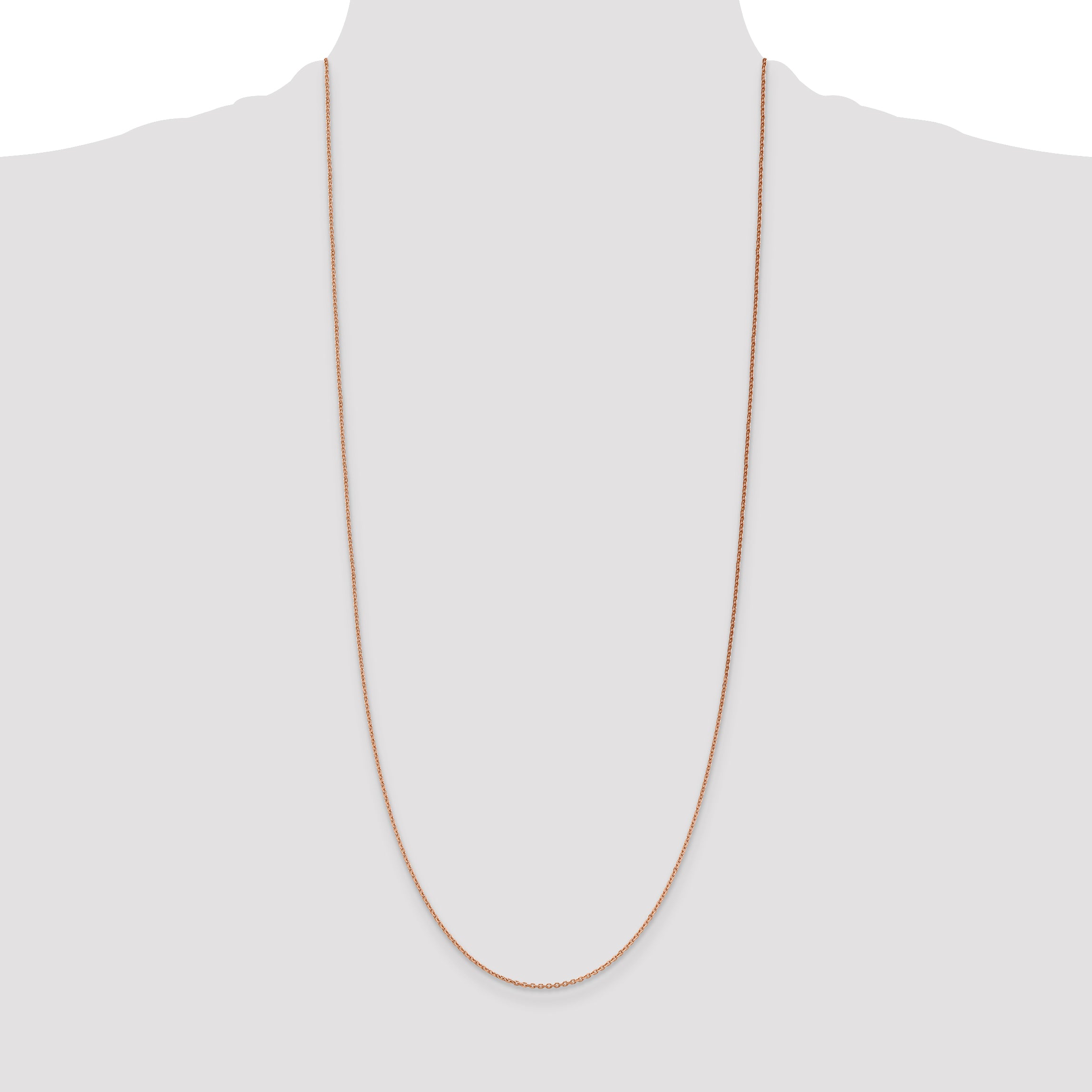 14k Rose Gold 1.4mm D/C Cable Chain