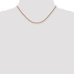14k Rose Gold 1.7mm D/C Spiga Chain