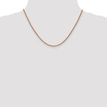 14k Rose Gold 1.7mm D/C Spiga Chain